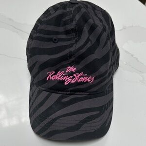 Rolling Stones Black and Pink Zebra Cap